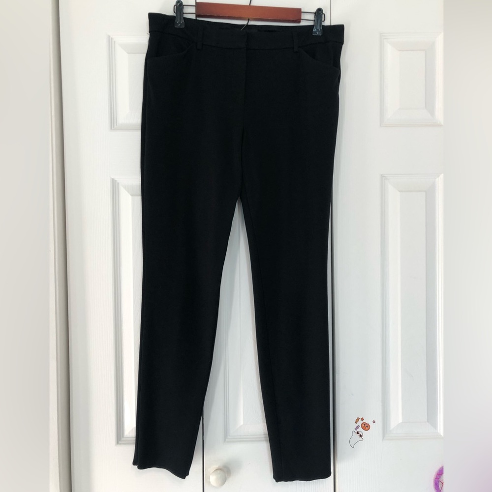 Express skinny mid-rise pants, black, size 12R